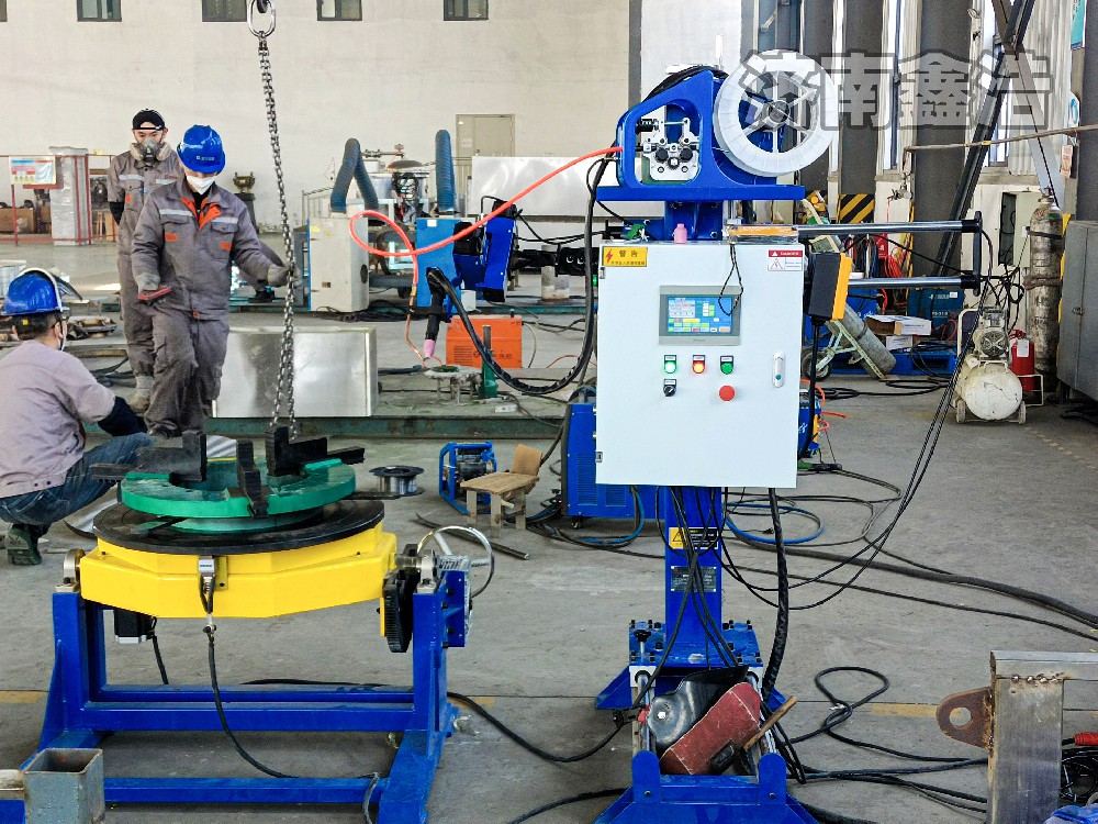 煙臺客戶訂購600公斤分體氬弧自動焊，成型美觀，自動焊接